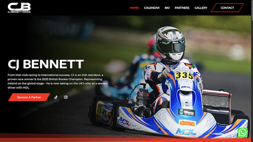cjbennettracing website